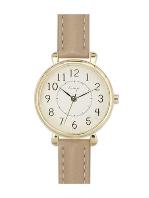 [Follow] Watch Lamp Casual Basic Belt N01619S-1 MOC Women's Beige