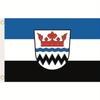 2D Flat, 1pc Multi-size Optional 2D Graphic Design - Represents the Flag of Lower Franconia, a Regional Flag That Showcases National Pride, Traditiona