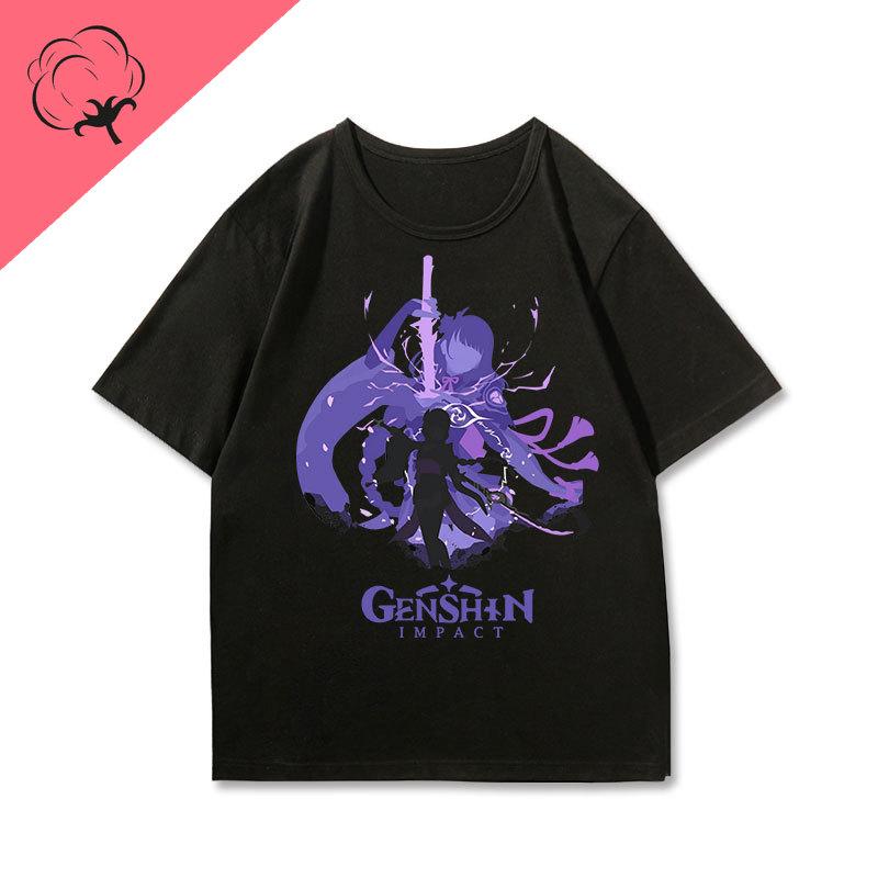 Genshin Impact T Shirt Cotton Crewneck Short Sleeve Printed Tee Harajuku Gamer Clothes 2025 New Style Camisa Y2k Graphic Tee
