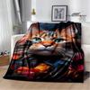 3D Cute Cat Printed Blanket Flannel Warm Blankets Soft and Comfortable Blanket Bed Linings Cubre Cama Birthday Gift