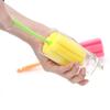 Random Color 1pcs Kitchen Household Sponge Bottle Cup Brush Glass Tube Cleaning Washing Kitchen Handle Cleaner Small Tools