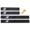 4pcs White Gray Tri-Color Door Sill Guard Stickers Welcome Pedal Front Rear Door Guards Step Protector