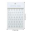 3D Nail Stickers Silver Glitter Nail Decoration Star Heart Transfer Nail Decals^