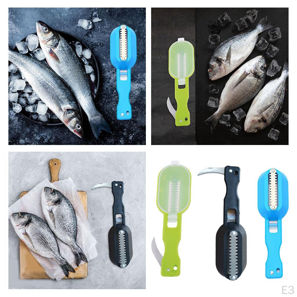 Easy Remove Fish Scaler Skin Brush Scraping Fishing Fast Cleaning for Home and