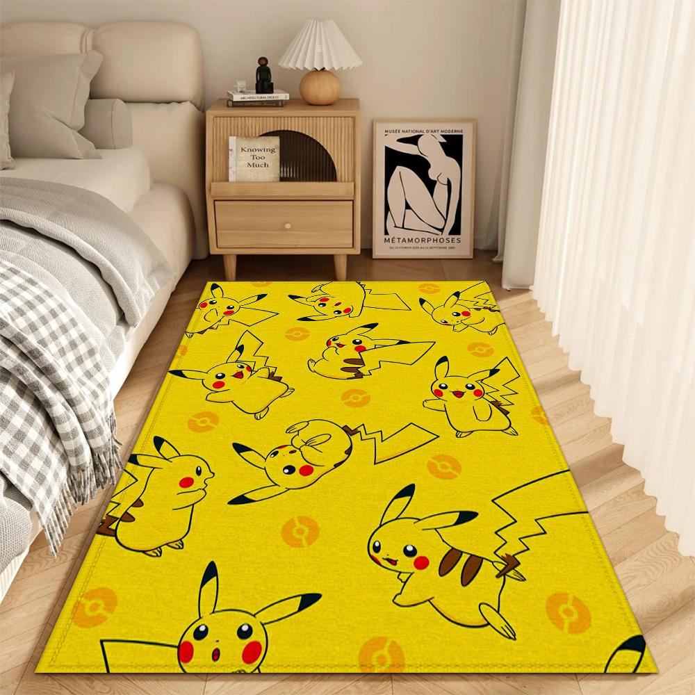 Fashion Entrance Mat Kitchen Carpet Living Room Rugs Decoration P-pikachu Super Absorbent Bathroom Rug Bath Mats Balcony Door