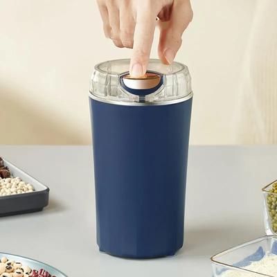 Kleine elektrische Schleifmaschine Getreidemühle Kaffeemühle Edelstahl Nüsse Bohnen Körner Mühle für die Küche