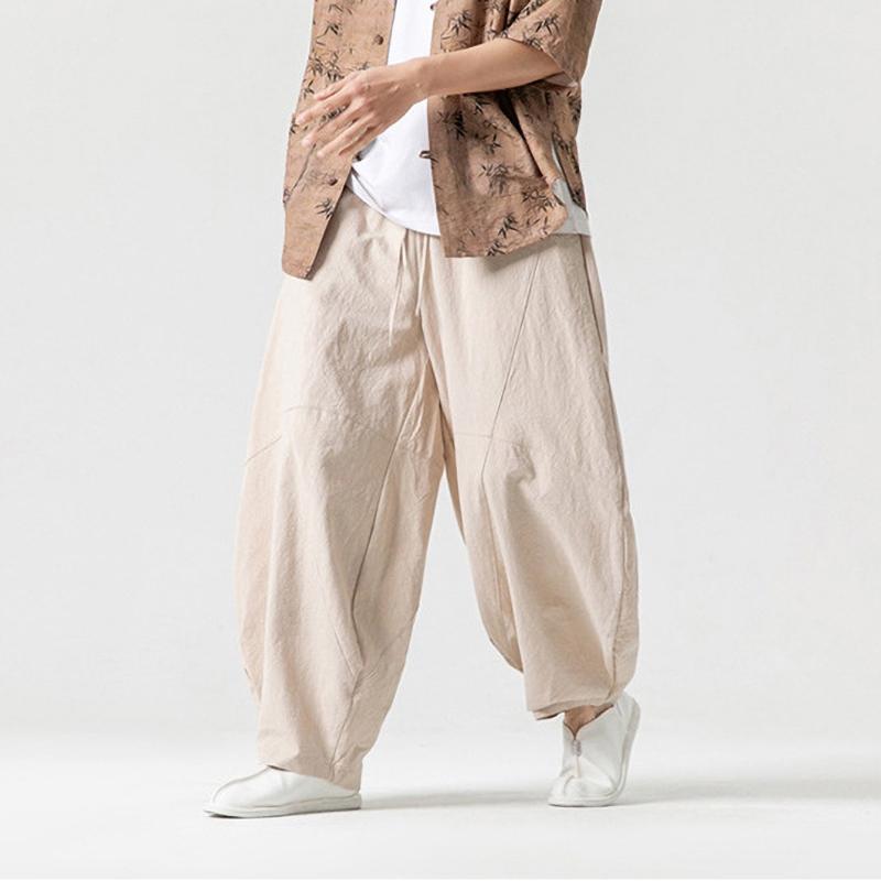 Men's Spring Loose Harem Pants Oversize Sweatpants Casual Harem Trousers