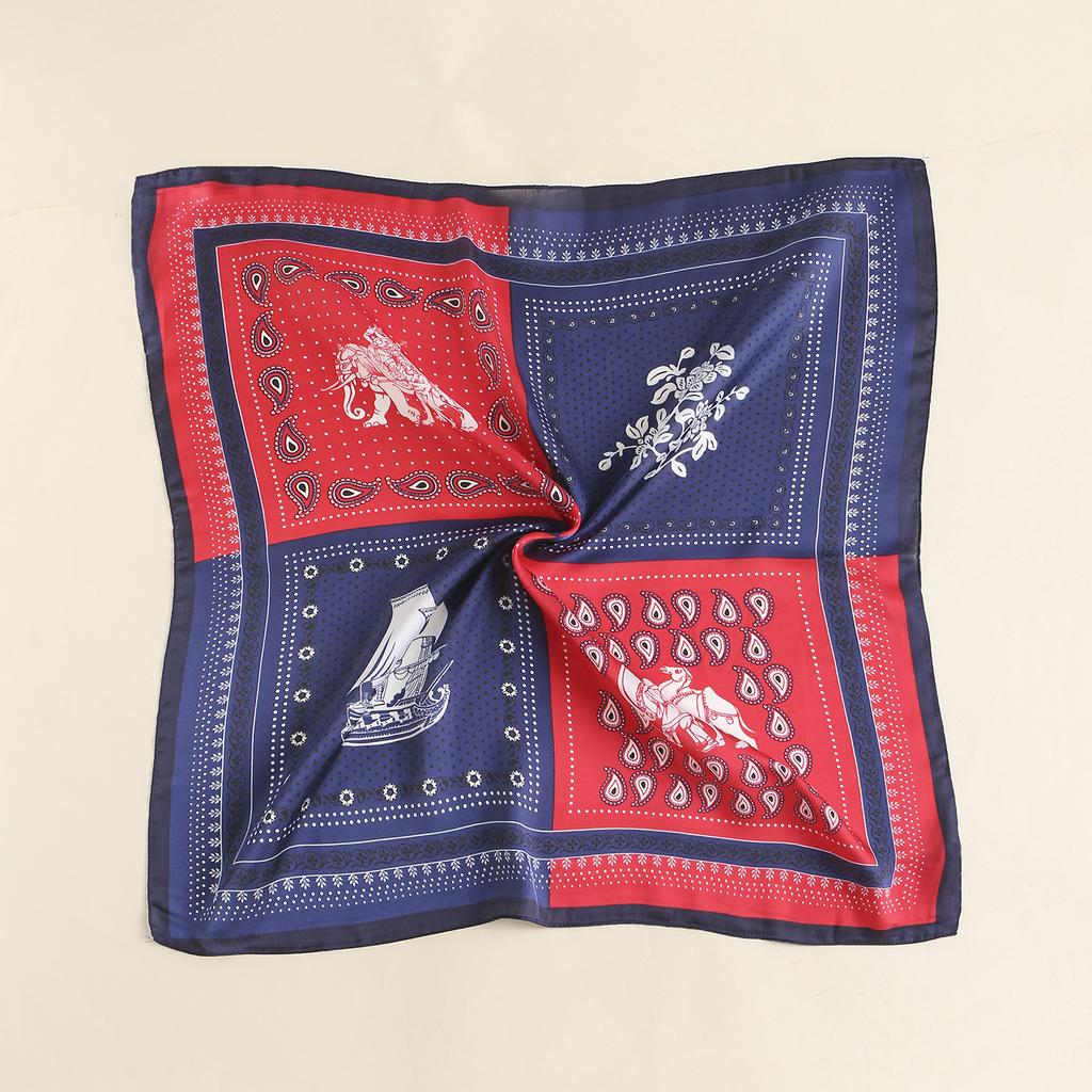 2024 New 70 CM Silk Shirt Decoration Small Square Scarf Fashionable And Versatile Commuting Scarf Neck Protection Scarf