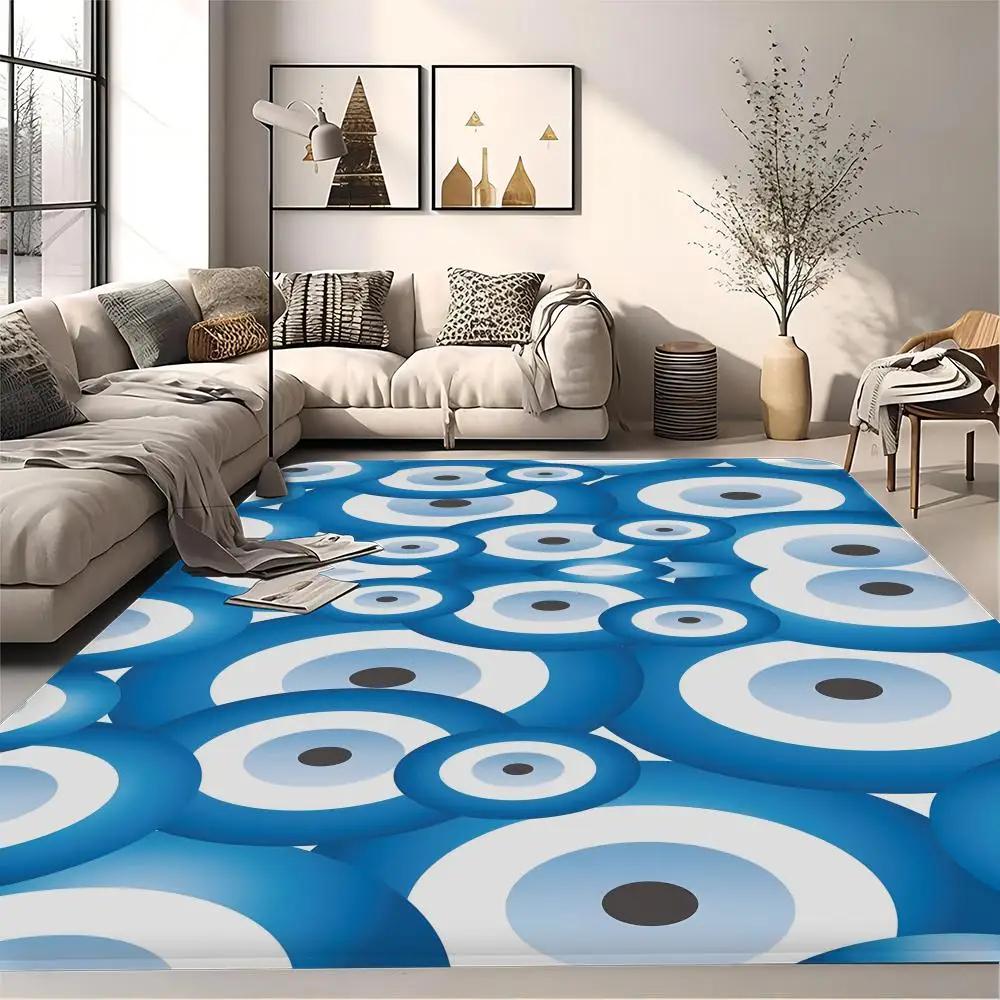 Evil Eye Floor Mat Bath Mat Nordic Style Home Doormat Bathroom-Toilet Mats Bedroom Welcome Doormat 260g Flannel Free Shipping