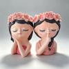 Creative Fairy Girl Succulent Flower Pot Silicone Desk Ornament