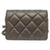 CHANEL 2.55 Sobrack Vintage Calfskin Card Case Chain Mini Shoulder Shoulder bag Black/BlackHardwareUsed