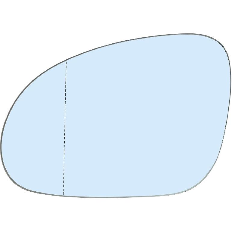 

Passenger Right Side Heated Mirror Replacement for 2005-2010 Volkswagen VW R32 EOS GTI Rabbit Jetta Passat Mirror Glass - Side View Heated Convex Driver Side (Left)
