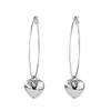 Personality Versatile Simple Round Ring Hollow Love Big Earrings Female Korean Temperament High Fashion Stud Earrings Earrings