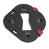 Round Corner Template with Locating Block R35 R40 R45 R50 Radius Routing Tool for Woodworking Carving Chamfering