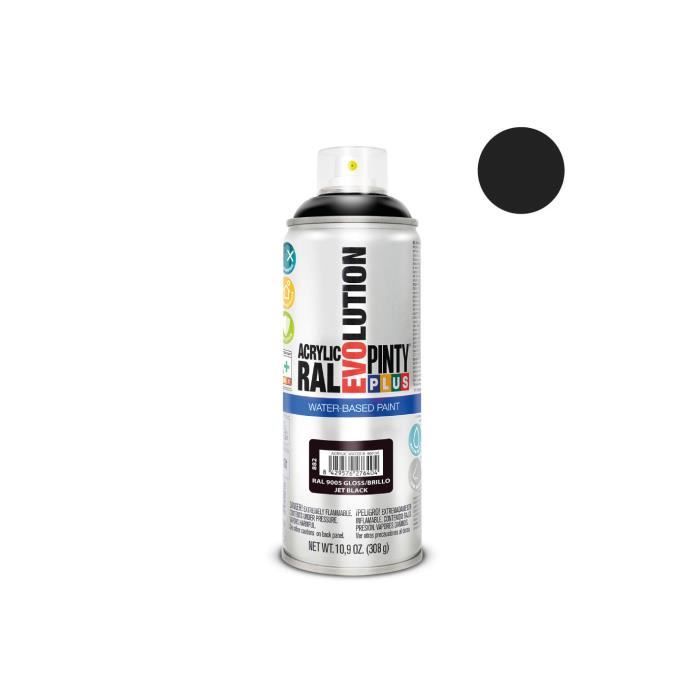 Sprejová barva - GENERICKÁ - Pintyplus Evolution - 520cc - Tmavě černá - Vodou ředitelná