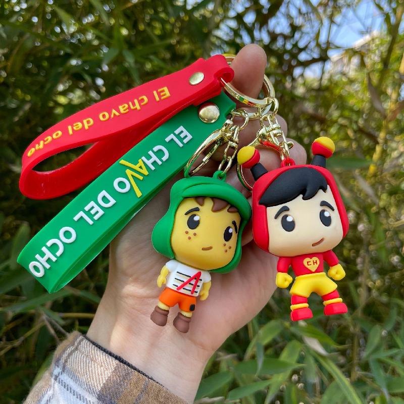 Nuovo Portachiavi Anime El Chavo Del Ocho Bambino Cartone Animato Ciondolo Bambola Portachiavi Borsa Portachiavi Auto llaveros Gioielli Divertenti Regalo per Amici