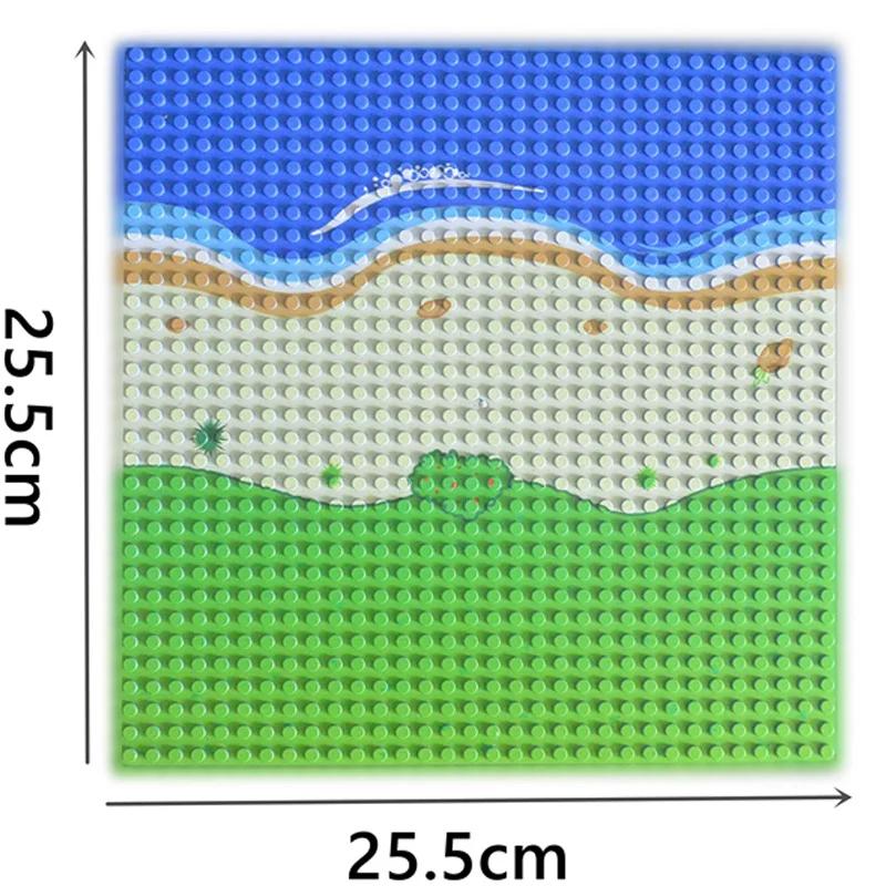City Classic 32x32 32x16 16x16 Dots Baseplate Road Plate Straight Curved River Baseplate Assembly Block Figures Building Blocks
