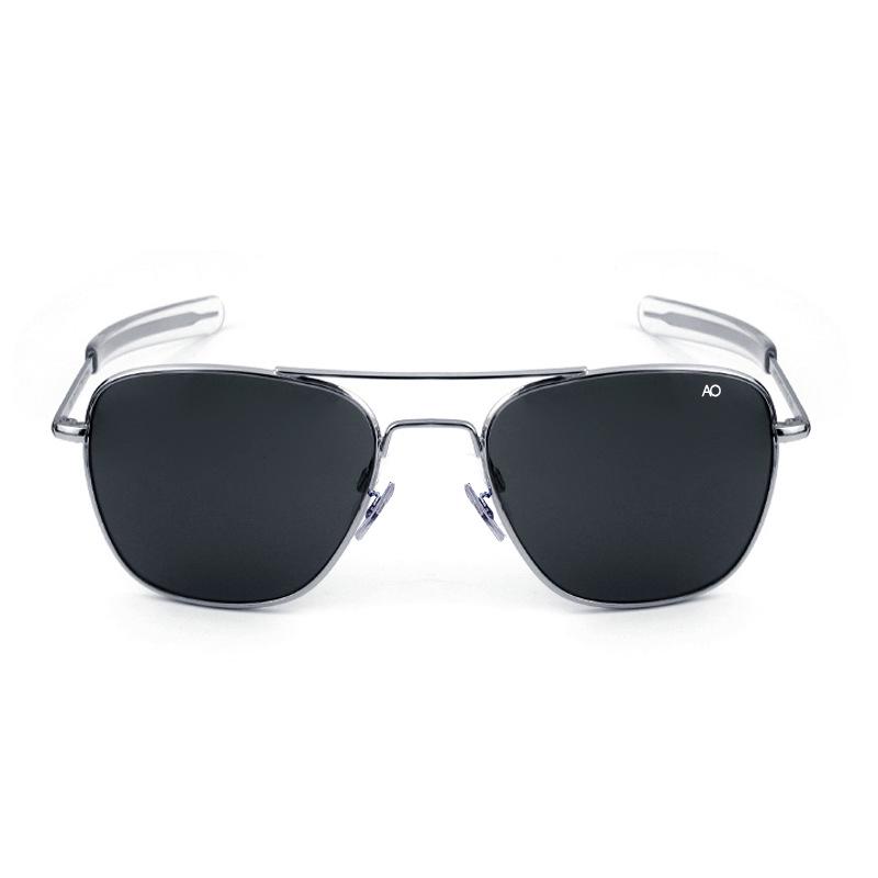 Aviator Polarized Classic Sunglasses with Anti-fall Tempered Glass and Inner Blue Film