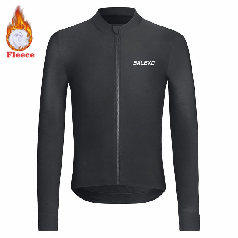 2026 Winter Fleece Warm Thermal Fleece Bicycle Set for Men, Long Sleeve Sportswear, Racing Jersey Suit, Pro Team Bicycle Clothing, Winter