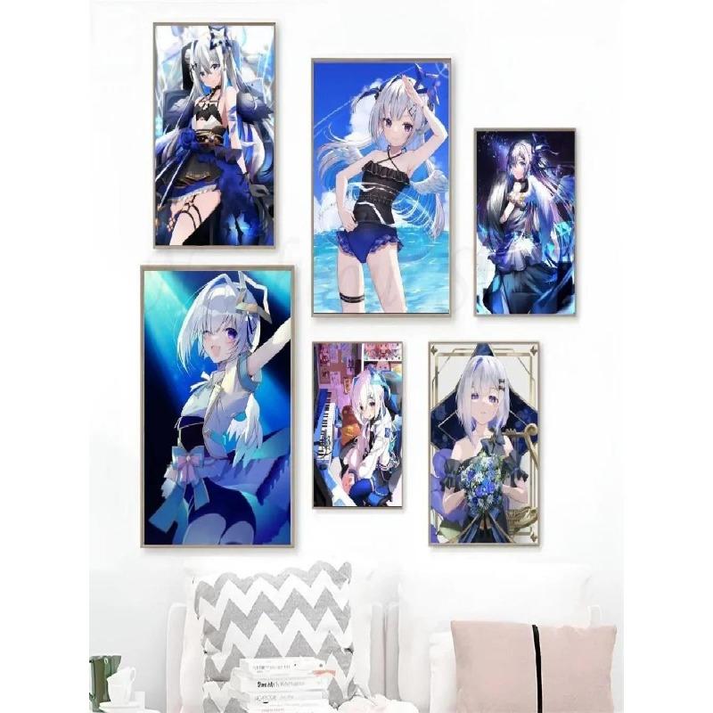 Amane Kanata Hololive Vtuber Anime Poster  Waterproof Art Print for Coffee House Bar Room Wall Decor  Pc Premium Quality