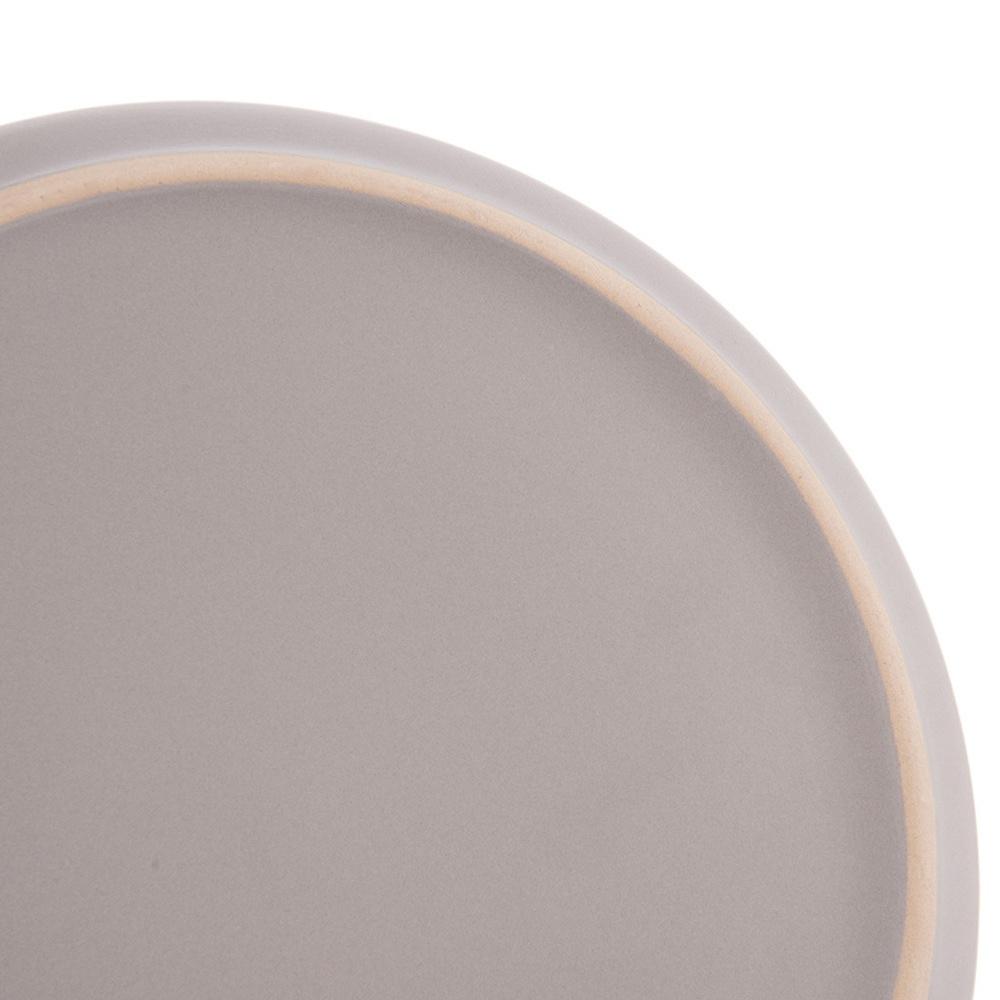 Talerz Deserowy Płytki Mały na Ciasto Deser Ceramiczny Szary 20,5 cm