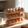 Large Capacity Refrigerator Egg Storage Box Plastic Large Egg Holder Egg Storage Tray  Refrigerator