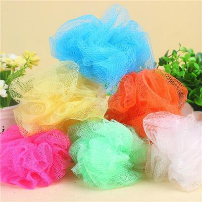 Large Candy Color Bath Ball 15g - Exfoliating Foam Towel with Hanging Flower Design