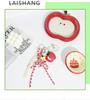 Miu Style Bag Charm: Apple Pendant Keychain & Multifunctional Lanyard Accessories for Couples
