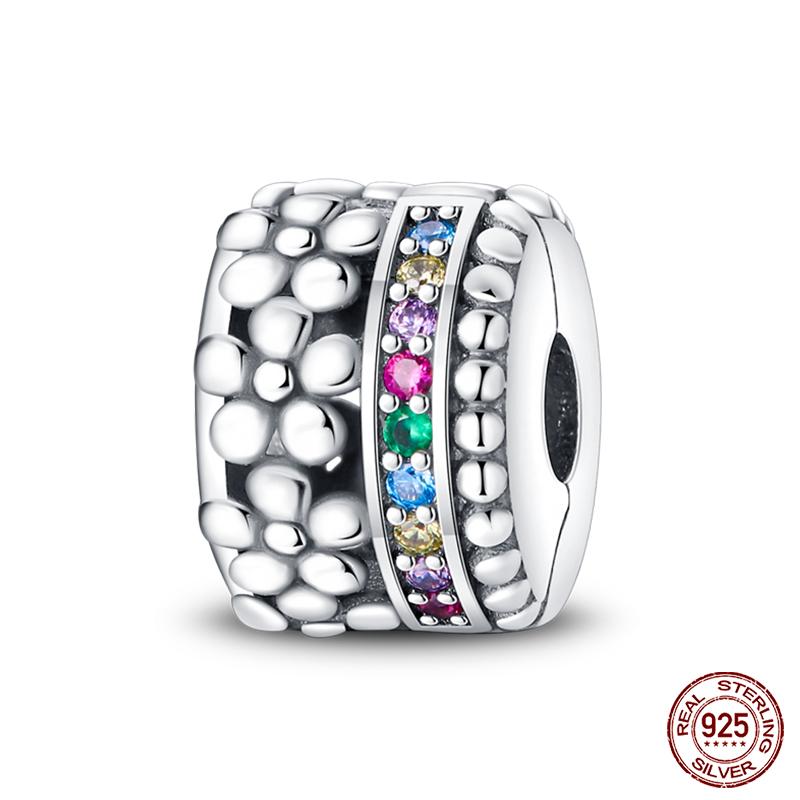 Fit Qikaola Original Bracelet 100% Copper Shining Colorful Zircon Heart Charms Beads Exquisite Diy Jewelry Gift