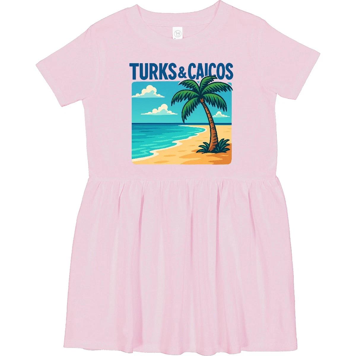 

Inktastic Turks & Caicos Toddler Dress Shirt Vacation Caribbean Travel Souvenir 130