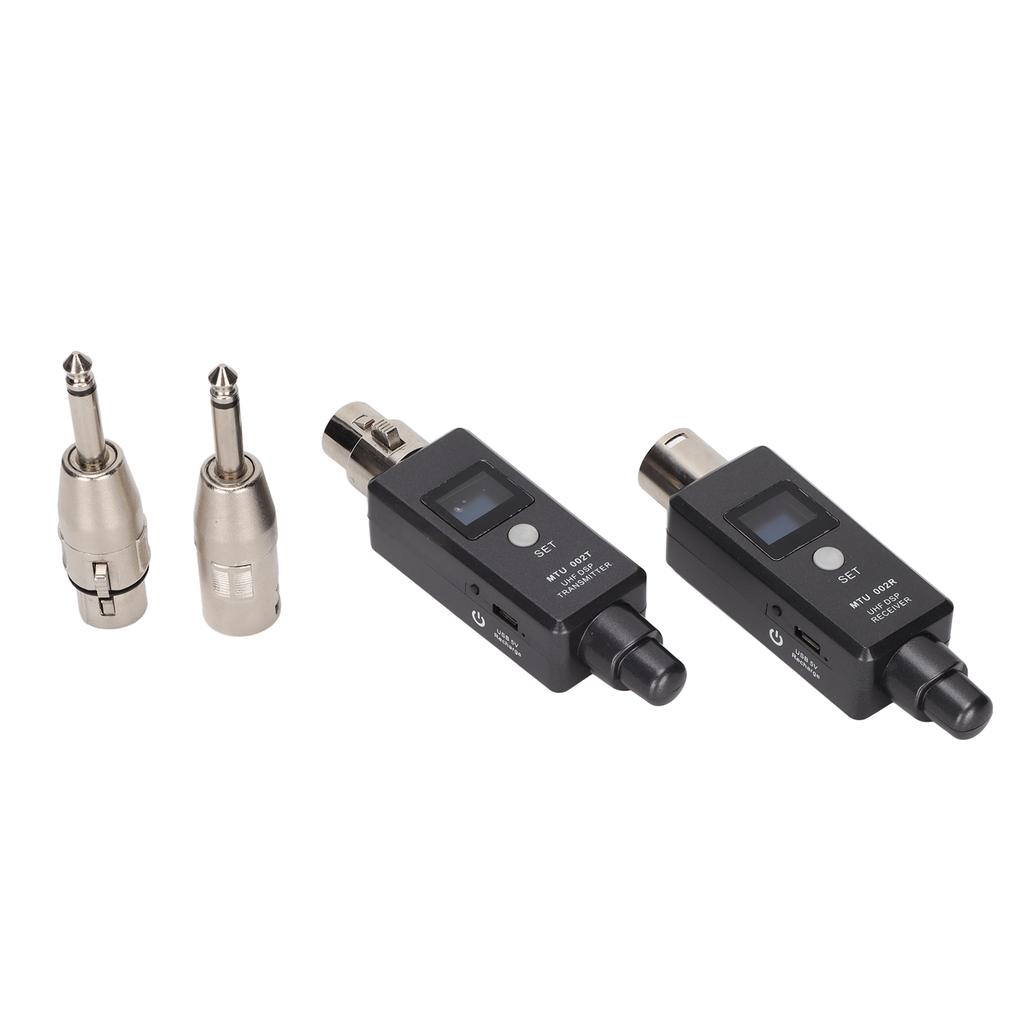 Wireless Microphone Adapter Rechargeable Wireless Microphone XLR Transmitter Receiver for Sound Mixe