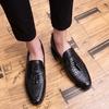 Hot Selling Men's Genuine Leather Shoes Europe America Tassel Pointed Leather Shoes Men's Outdoor Flat Shoes Work Shoes