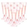 150Lm Plastic Champagne Flutes Disposable Sparkling Champagne Bar Cups Clear Toasting Glasses For Weddings Cocktail Event
