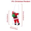 Santa Claus Climbing Ladder Pendant Merry Christmas Decoration For Home 2025 Navidad Cristmas Tree Ornament 2026 New Year Gift