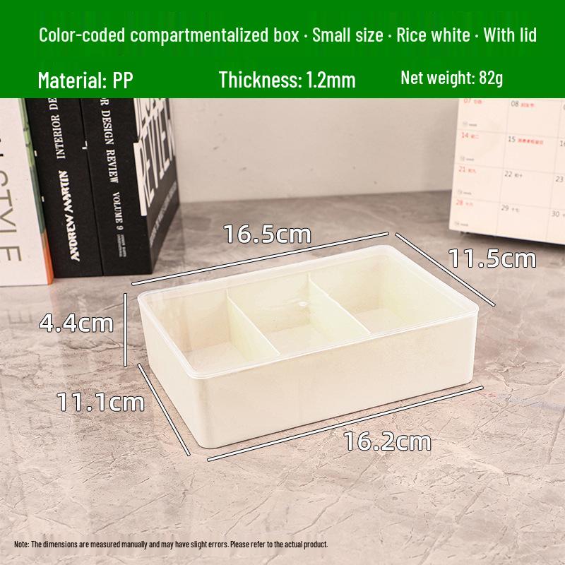 Colorful Desktop Plastic Storage Box for Toys and Art Supplies, Lidless