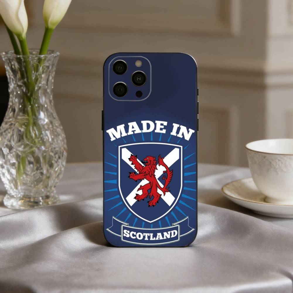 S-Szkocja S-Szkocki-H F-Flaga Etui na Telefon Dla iPhone 17,16,15,14,13,12,11 Plus,Pro Max,XS,Miękki Silikon Czarna Pokrywa