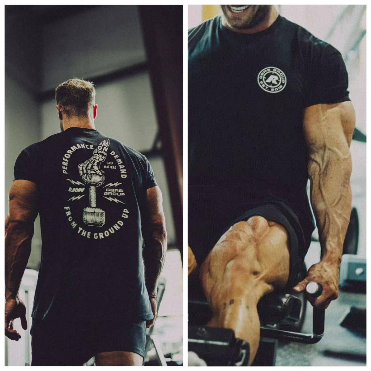 

2025 Summe Мужские футболки Новая коллаборация Chris RAW X GBRS Полностью хлопковая Стирка Свободная Спортивная Американская Свободная Футболка с коротким рукавом Приталенная L