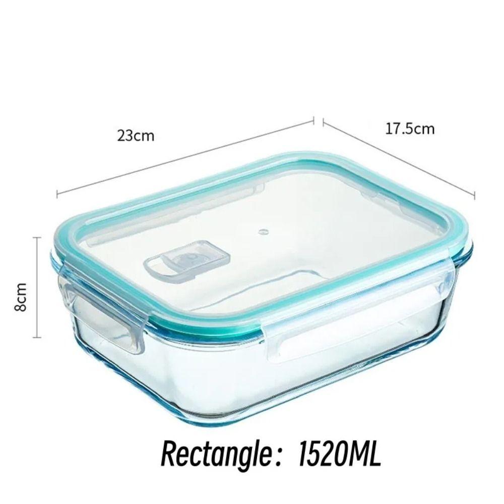 with Lids Microwave Heatting Bento Box Glass Snacks Fruit Sealed Insulation Box Lunch Bento Box