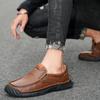 Fashion Men Casual Shoes Handmade Sewing Leather Loafers Comfortable Men's Shoes Quality Leather Flat Moccasins Men Sneakers Big Size 48