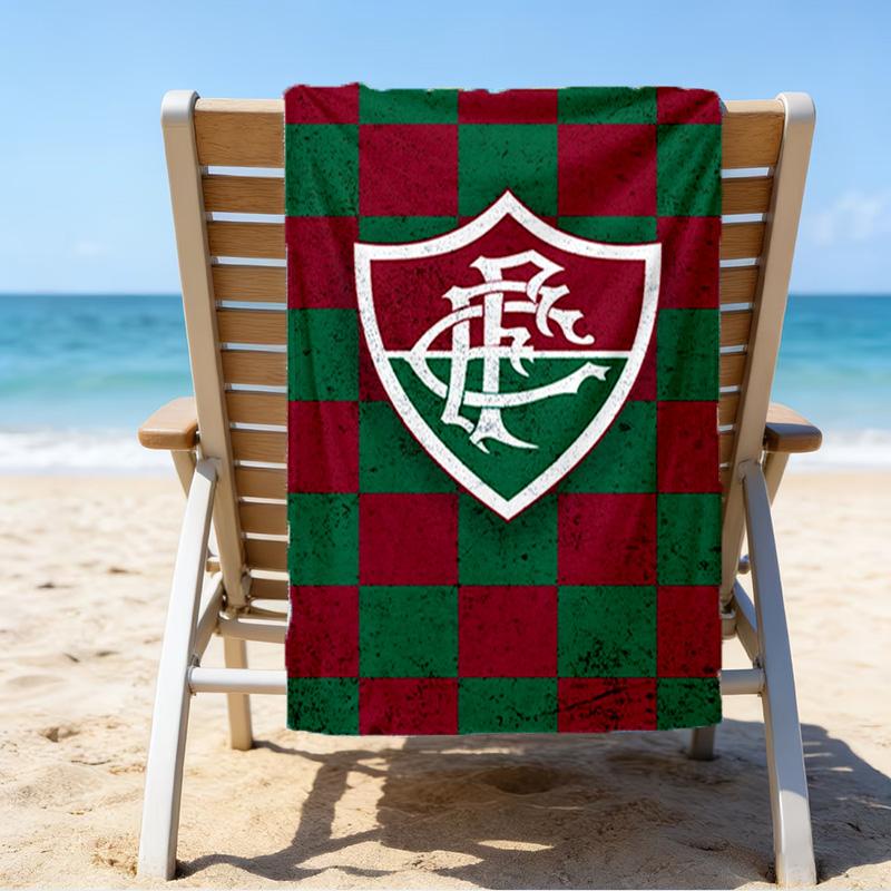 Flumi-nense Crest Wings Printed Beach Towel, Super Soft Microfiber, Perfect Gift Birthday, for Pool, Beach, Travel, for family and friends