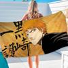 Bleach Anime Anime Beach Swimming Towel Soft Absorbent Washcloth Children's Gifts for Kids Travel Camping Gym