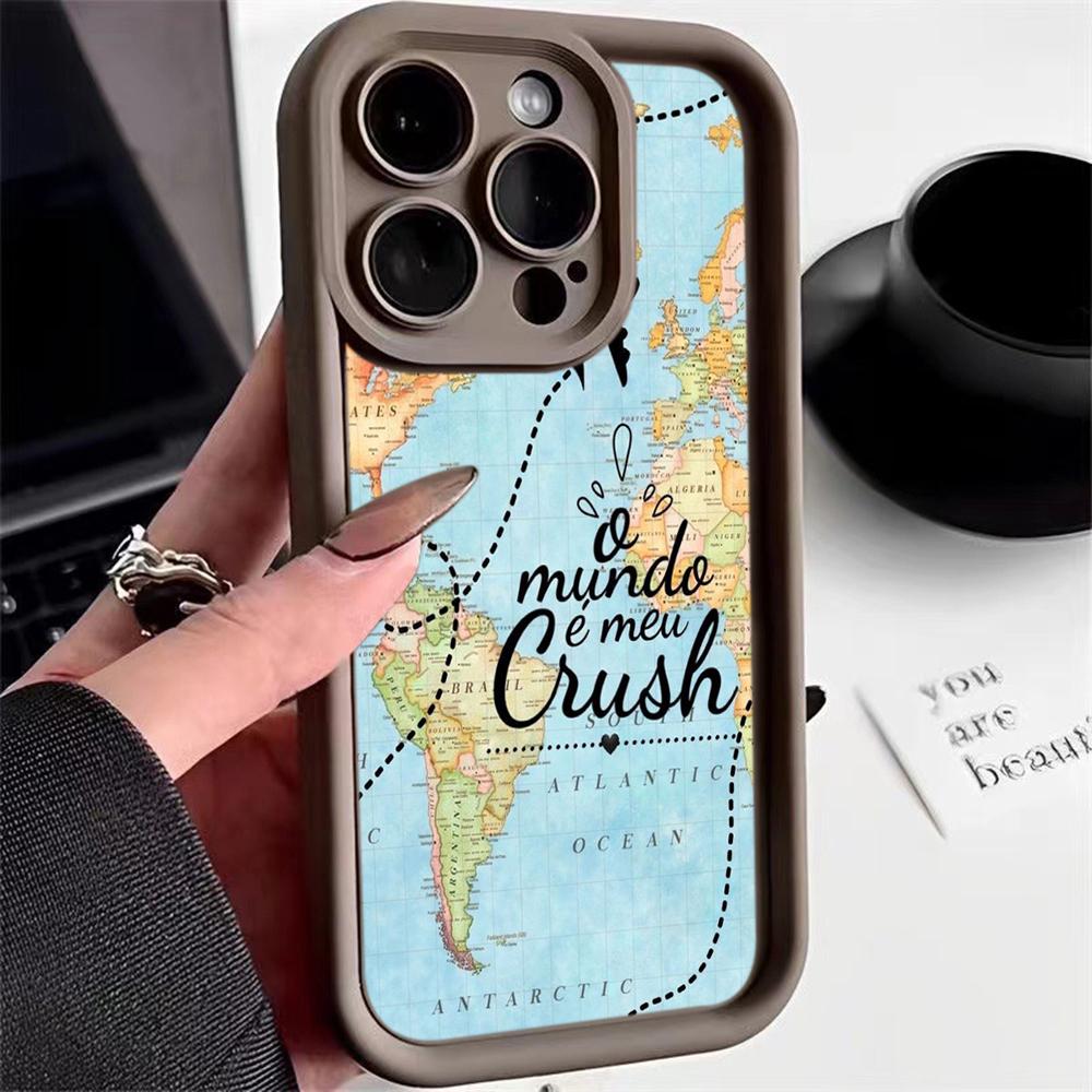 Ae89 Map aircraft trajectory Protective Phone Cases for Samsung S24 S23 S22 Ultra A15 A14 S21 FE A54 A12 A25 A35 A53 Angel Eyes TPU Back Cover