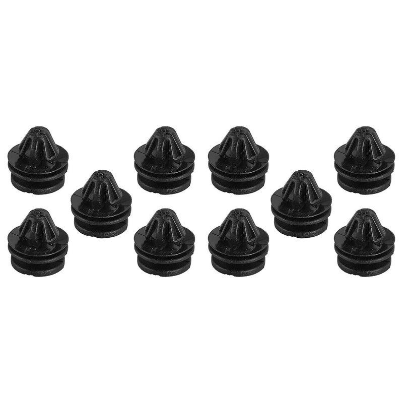 LR106832 DYC500110 10Pcs Door Wheel Arch Sill Trim Panel Clip Fastener Re-tainer Fit for Land Rover Range Rover Black Nylon
