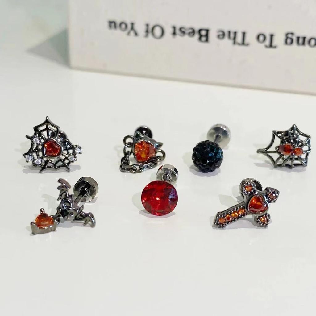 7pcs Eco Friendly Material Earring Collection Fashionable Ear Jewelry Set Earrings For Everyday And Special Occasions