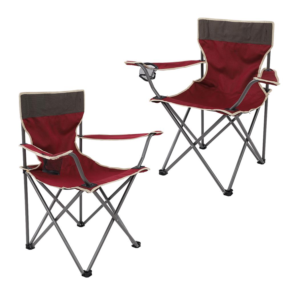 Outdoor-Klappstühle Oxford-Stoff Tragbarer Stuhl mit Aufbewahrungstasche für Wandern Camping Picknick