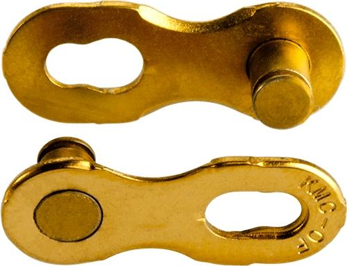 Kmc Missing Link Chain Clip 12S 2 Pairs 12 Rows Gold