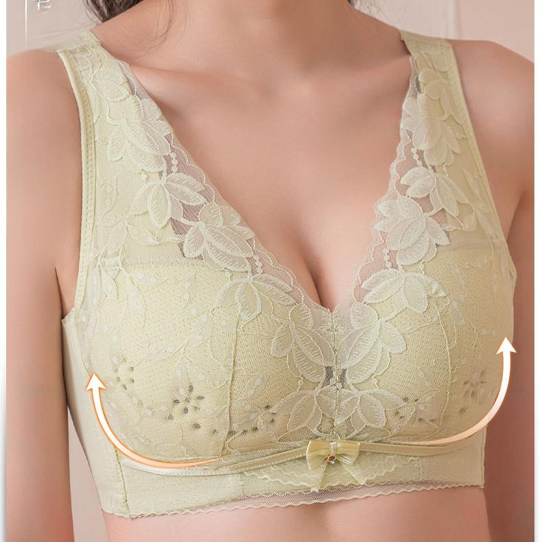 Sexy Lace Bra Women's Thin Anti Sagging Bra No Steel Ring Bra