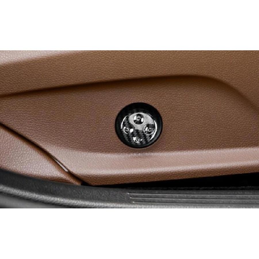 For Benz EQE EQS - ABS Carbon Fiber Seat Adjust Handle Button Cover Trim
