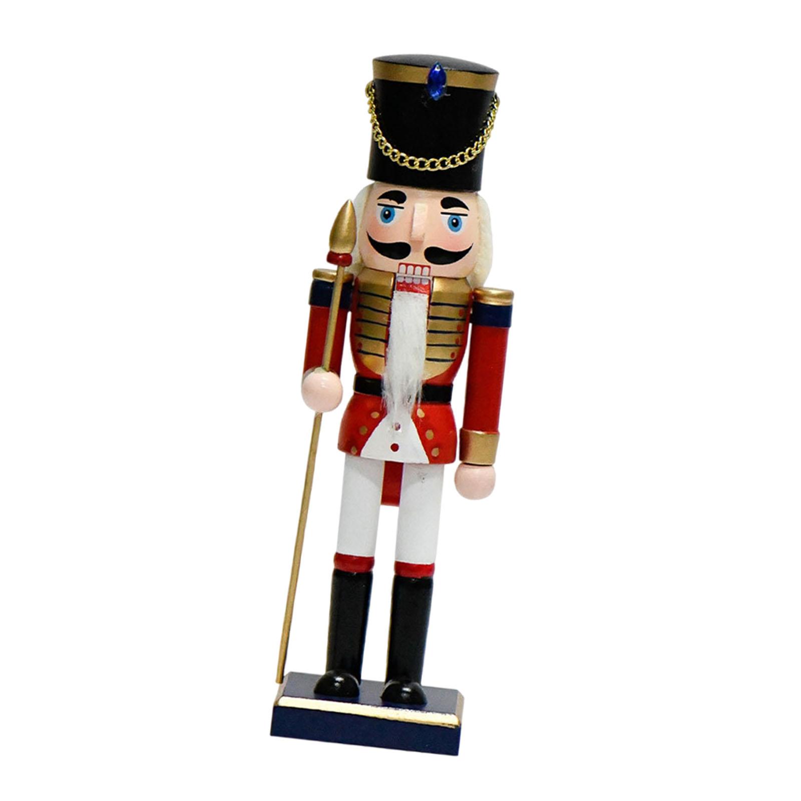 Christmas Nutcracker Sculpture for Christmas Tree Fireplace Festival