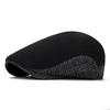 Beret Autumn Winter Wool Men's Velvet Warm Forward Cap Vintage Newsboy Cap